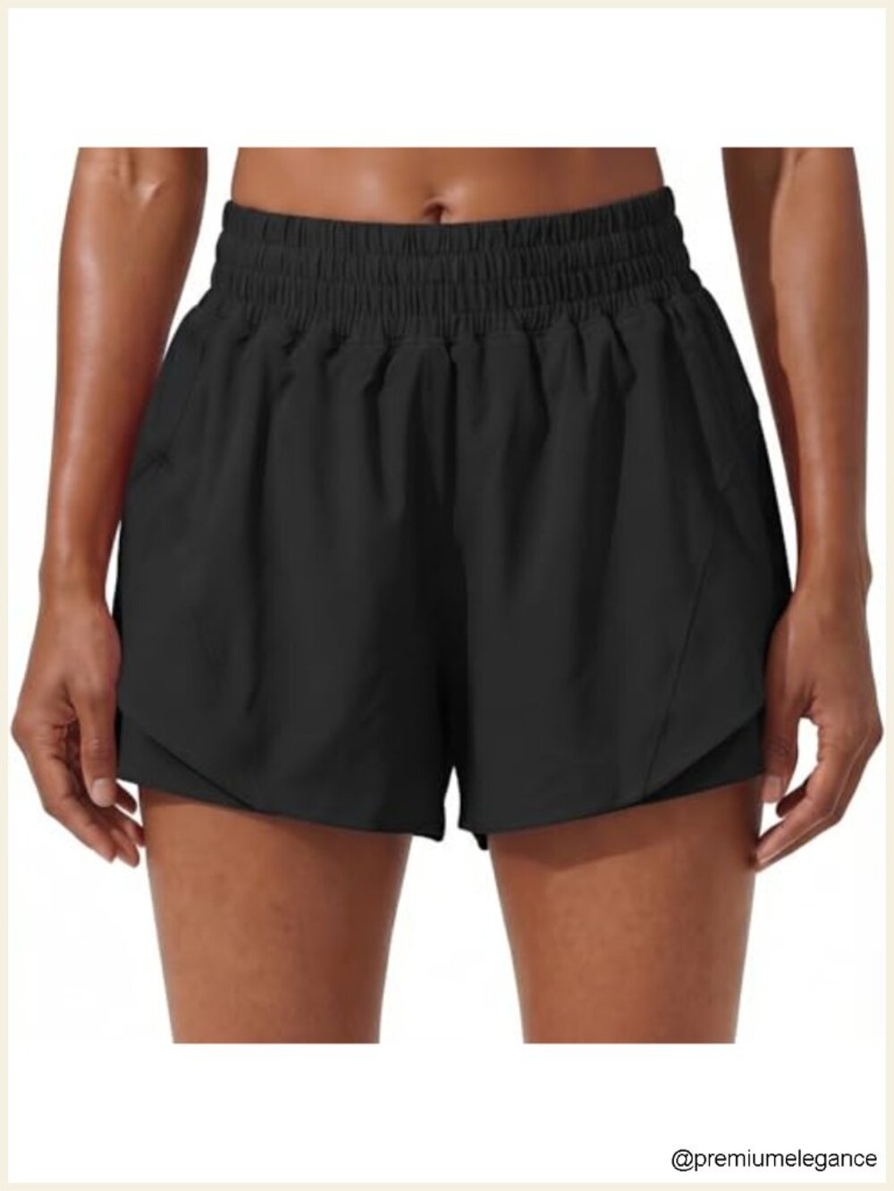 High Waisted Athletic Shorts Women 3" Running 2-in-1 Quick Dry